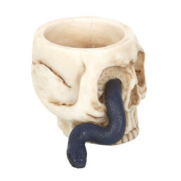 Something Different Skull & Snake Tealight Holder White (One Size) - thumbnail 2