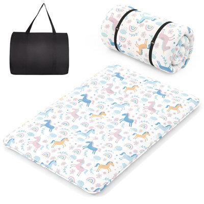 Costway Small Double Japanese Tatami Mat Floor Futon Mattress 190 X 120 X 10 Cm-Colorful - image 1