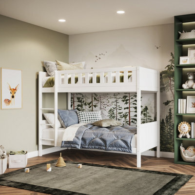 Flair Bea Wooden Bunk Bed - White - image 1