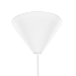 Wyld And Coco Leaf Pattern Pendant Lamp White Fabric Drum Shade Grey Leaf 1-Light, W48 X D48 X H157Cm - thumbnail 7