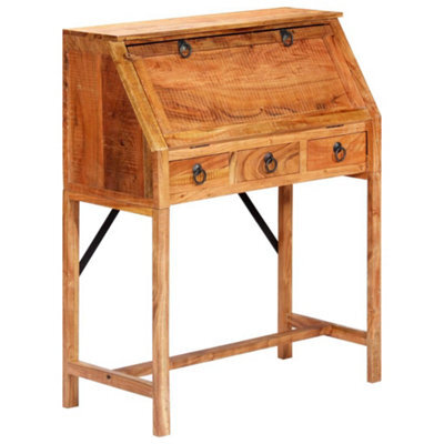 Vidaxl Writing Desk 90X40X107Cm Solid Acacia Wood Writing Desks - image 1