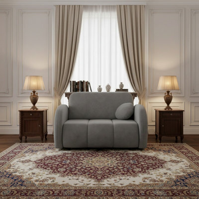 Viva Comfy Ii Living Room Sofa Bed With Storage Chipboard Frame Foam Mattress Metal Legs 132X103X85Cm Grey - image 1