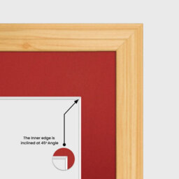 AK Frames 40X20Cm Light Oak Classic Multi Photo Frame With Crimson Mount - Holds 3 Apertures (3X) 6X4 Photos - thumbnail 7