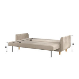 Sorrento Pocket Rest Natural Weave Sofa Bed - thumbnail 7