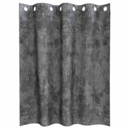Berkfield Classic Curtain With Curtains 2 Pcs Grey 140 X 140 Cm Velvet - thumbnail 4