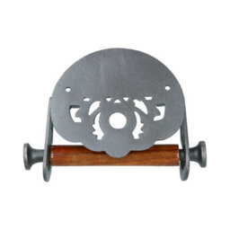 AB Tools St Pancreas Toilet Roll Paper Holder Antique Style Metal Loo London Train Wc - thumbnail 3