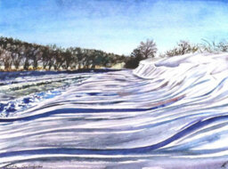 Winter Snow Banks 31 X 23 X 0 Cm (12.2 X 9.1 X 0 Inches)