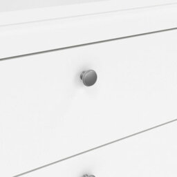 Wyld Haus Gossmere White Wooden 3-Drawer Chest With Plastic Handles - thumbnail 6