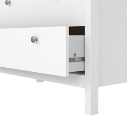 Wyld Haus Gossmere White Wooden 3-Drawer Chest With Plastic Handles - thumbnail 7