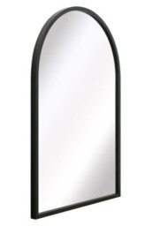 Mirroroutlet The Arcus Black Metal Framed Arched Garden Wall Mirror 100Cm X 70Cm - thumbnail 3