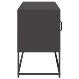 Berkfield Industrial Tv Cabinet Black 100.5X39X60.5 Cm Steel - thumbnail 7