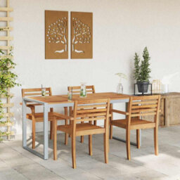 Berkfield Garden Dining Table Grey 160 X 80 X 75 Cm
