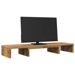 Walplus Monitor Stand Riser Adjustable Artisian Oak 80X24X10.5 Cm Engineered Wood - thumbnail 3