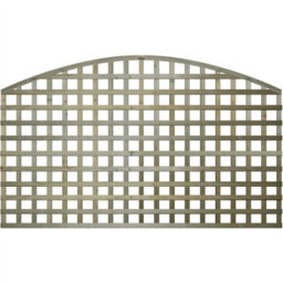 Premier Garden Supplies Arch Top Wooden Trellis Panel 6Ft X 3Ft (3 Pack) Privacy Square Lattice Fencing Topper Extension For Climbing Plant Support - thumbnail 3