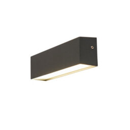 Litecraft Edgar Black Modern Outdoor Led Brick Wall Light - thumbnail 2