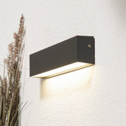 Litecraft Edgar Black Modern Outdoor Led Brick Wall Light - thumbnail 1