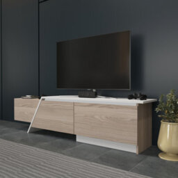 Decorotika Zonas Tv Stand Tv Unit For Tvs Up To 55 Inch Cordoba And White - thumbnail 2