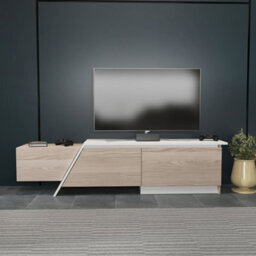 Decorotika Zonas Tv Stand Tv Unit For Tvs Up To 55 Inch Cordoba And White - thumbnail 1