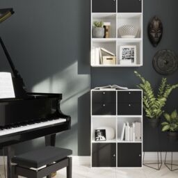 GoodHome Konnect White 2 Shelf Cube Bookcase, (H)696mm (W)354mm - thumbnail 5