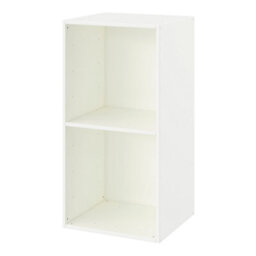 GoodHome Konnect White 2 Shelf Cube Bookcase, (H)696mm (W)354mm - thumbnail 1