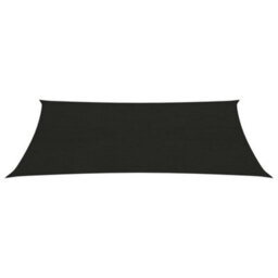 Berkfield Sunshade Sail 160 G/m2 Black 2X4.5 M Hdpe - thumbnail 2