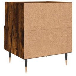 Berkfield Bedside Cabinet Smoked Oak 40X35X47.5 Cm Engineered Wood - thumbnail 6