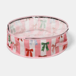 Ohs Festive Print Wreath Storage Bag Bauble Decoration Holder Xmas Organiser - thumbnail 1