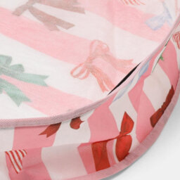 Ohs Festive Print Wreath Storage Bag Bauble Decoration Holder Xmas Organiser - thumbnail 3