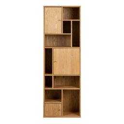 Furniture To Go Rangoon 3 Door Bookcase In Oak - thumbnail 2
