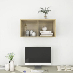 Berkfield Wall-Mounted Tv Cabinet Sonoma Oak 37X37X72 Cm Engineered Wood - thumbnail 6