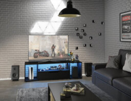 Diagone Black Television Stand For Gamers - thumbnail 1