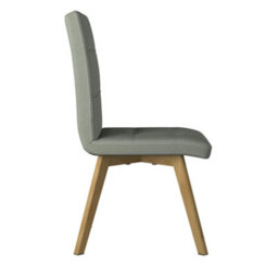 Athens Dining Chair In Fabric Taupe - thumbnail 2