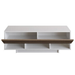Decorotika Celestia Tv Stand Tv Unit White And Walnut - thumbnail 4