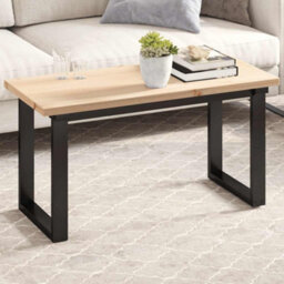 Walplus Table Top 90X40X2.5 Cm Rectangular Solid Wood Pine - thumbnail 1