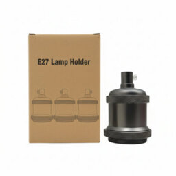 E27 Threaded Lamp Holder Base Adapter With Shade Ring Metal Screw In Light Socket For Pendant,ceiling,wall Fixtures ,diy Bulbs - thumbnail 4