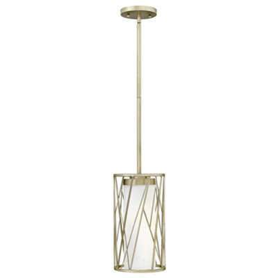 Luminosa Lighting Elstead Nest 1 Light Ceiling Pendant Silver Leaf, E27