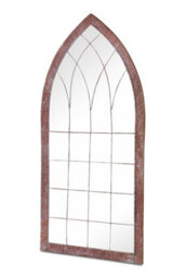 Mirroroutlet Chelsea Metal Arch Shaped Decorative Gothic Effect Garden Mirror 109Cm X 51Cm - thumbnail 3