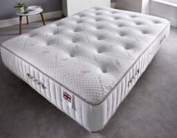 Somnior Beds Somnior Austin Divan Bed Set With Midnight Pocket Sprung Mattress And Headboard Grey Tweed - thumbnail 2