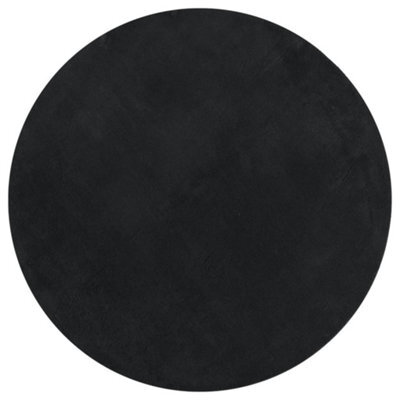 Berkfield Modern Rug Huarte Short Pile Soft And Washable Black Size  100 Cm