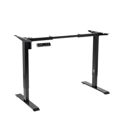 Dellonda Single Motor Adjustable Desk Frame With Digital Controls, 70Kg Capacity, Black - Dh18 - image 1