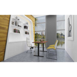 Dellonda Single Motor Adjustable Desk Frame With Digital Controls, 70Kg Capacity, Black - Dh18 - thumbnail 3