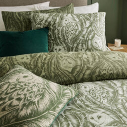 Wylder Albus Heritage Duvet Set, Single, Green - thumbnail 2