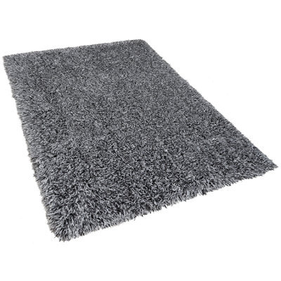 Beliani Shaggygy Rug Cide Black/ White 200 X 300 Cm - image 1