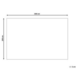 Beliani Shaggygy Rug Cide Black/ White 200 X 300 Cm - thumbnail 3
