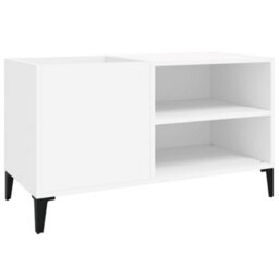 Berkfield Record Cabinet White 84.5X38X48 Cm Engineered Wood - thumbnail 2