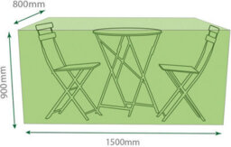 Netagon Home Garden Outdoor Water Resistant Green Bistro Patio Table Furniture Set Cover - thumbnail 2