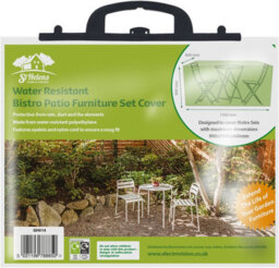Netagon Home Garden Outdoor Water Resistant Green Bistro Patio Table Furniture Set Cover - thumbnail 3