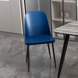 Core Products Aspen Grey Oak Effect 80Cm Square Dining Table With 4 Blue Plastic Duo Design Chairs - thumbnail 4