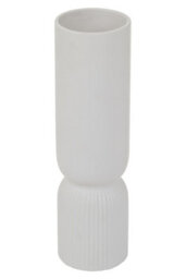 Orsina Lightweight Ceramic Design White Vase, Spacious Flower Ceramic Vase, Sleek And Sturdy Vase For Flowers - thumbnail 2