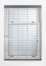 Furnished Faux Wood Venetian Blinds - Dark Grey 50mm Slats Trimmable Blinds For Windows And Doors  (W)90Cm (L)150Cm - thumbnail 4